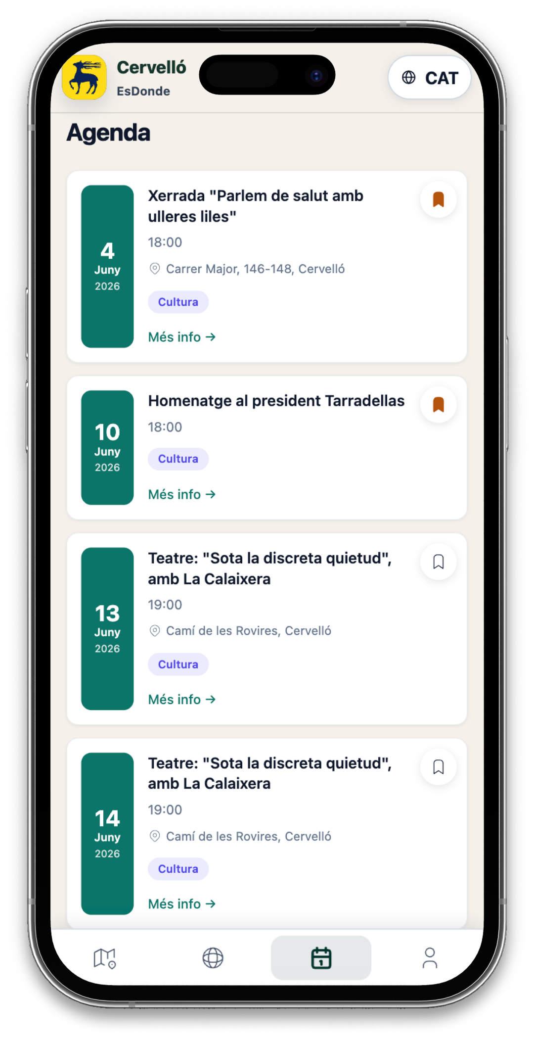 Agenda de eventos de Esdonde